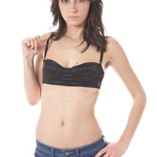 JOHN GALLIANO WOMEN'S BLACK BALCONY BRA