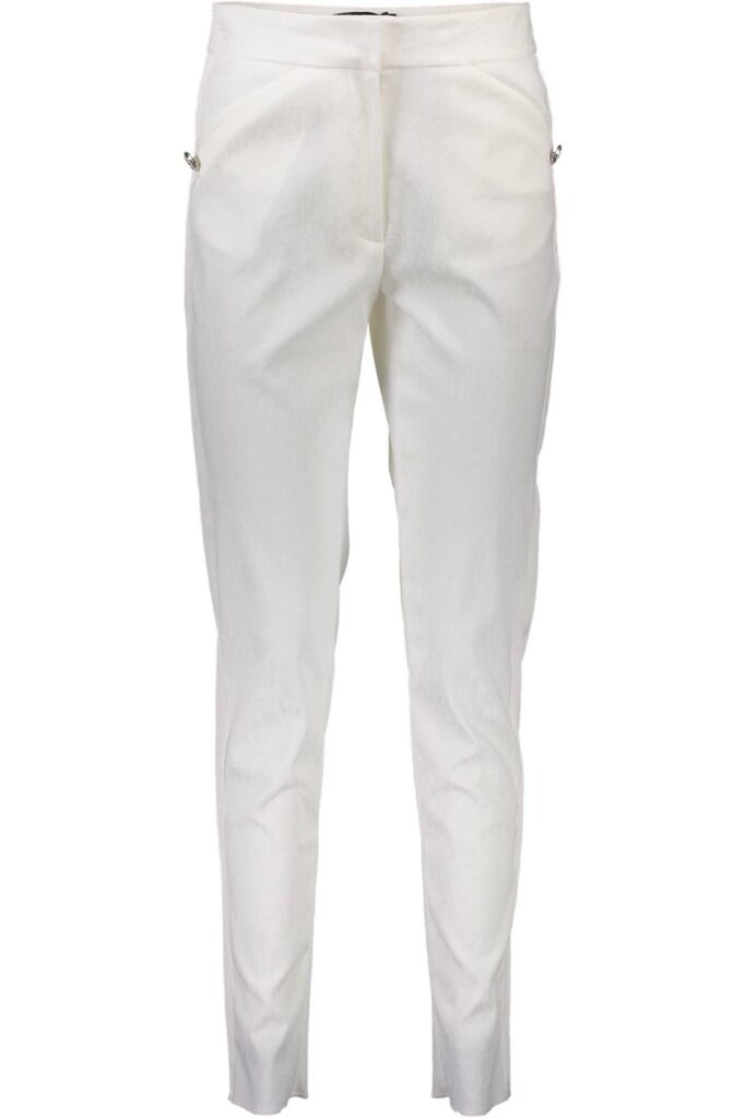 JUST CAVALLI WOMEN'S WHITE TROUSERS