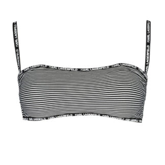 KARL LAGERFELD BEACHWEAR SWIMSUIT TOP WOMEN BLACK