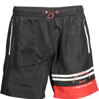 KARL LAGERFELD BEACHWEAR SWIMSUIT BLACK MEN'S BOTTOM