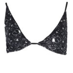 KARL LAGERFELD SWIMSUIT PARTS ABOVE WOMAN BLACK