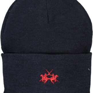 LA MARTINA BLUE MEN'S BEANIE
