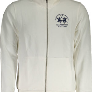 LA MARTINA MEN'S WHITE ZIP-UP SWEATSHIRT