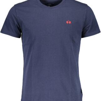 LA MARTINA MEN'S SHORT SLEEVE T-SHIRT BLUE