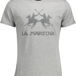LA MARTINA SHORT SLEEVE T-SHIRT MEN GREY
