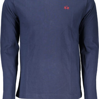 LA MARTINA MEN'S LONG SLEEVE T-SHIRT BLUE