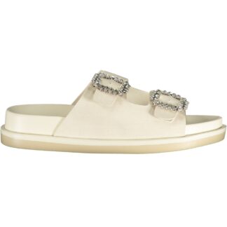 LAURA BIAGIOTTI WOMEN'S WHITE SLIPPER FOOTWEAR