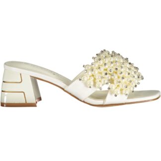 LAURA BIAGIOTTI WOMEN'S WHITE SANDALS