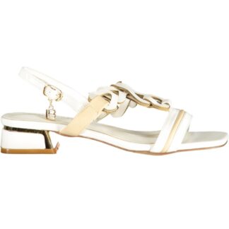 LAURA BIAGIOTTI WOMEN'S WHITE SANDALS