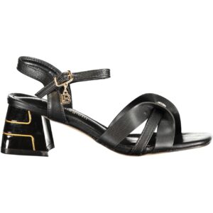 LAURA BIAGIOTTI WOMEN'S BLACK SANDALS