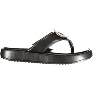 LAURA BIAGIOTTI WOMEN'S BLACK SANDALS