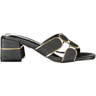 LAURA BIAGIOTTI WOMEN'S BLACK SANDALS