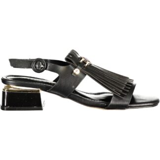 LAURA BIAGIOTTI WOMEN'S BLACK SANDALS