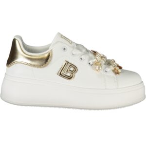 LAURA BIAGIOTTI WOMEN'S WHITE SPORTS SHOES