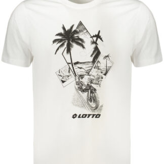 LOTTO MEN'S SHORT-SLEEVED T-SHIRT WHITE