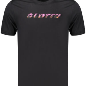 LOTTO MEN'S BLACK SHORT-SLEEVED T-SHIRT