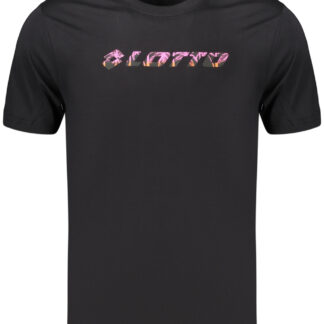 LOTTO MEN'S BLACK SHORT-SLEEVED T-SHIRT