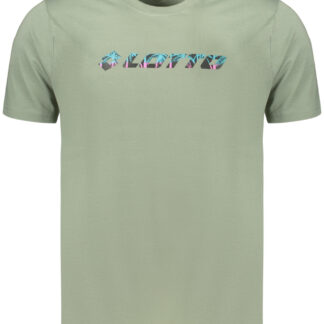 LOTTO MEN'S SHORT-SLEEVED GREEN T-SHIRT