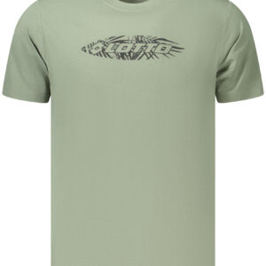 LOTTO MEN'S SHORT-SLEEVED GREEN T-SHIRT
