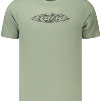 LOTTO MEN'S SHORT-SLEEVED GREEN T-SHIRT