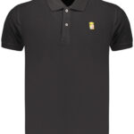 Navy Men's Black Short-Sleeved Polo Shirt