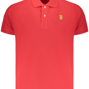 MEN'S RED NAVY SHORT-SLEEVE POLO SHIRT