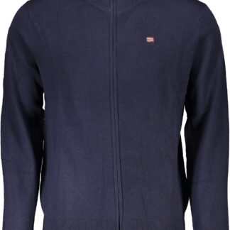 NAPAPIJRI MEN'S BLUE CARDIGAN