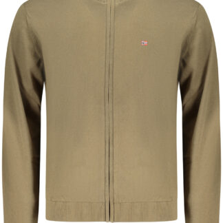 NAPAPIJRI MEN'S GREEN CARDIGAN