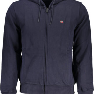 NAPAPIJRI MEN'S BLUE ZIP SWEATSHIRT