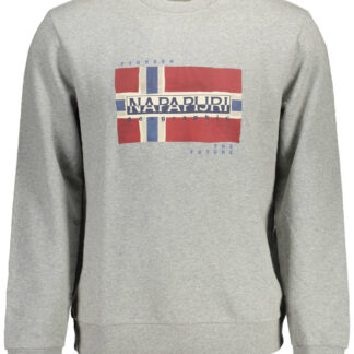 NAPAPIJRI SWEATSHIRT WITHOUT ZIP MAN GRAY