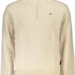 NAPAPIJRI MEN'S BEIGE SWEATER