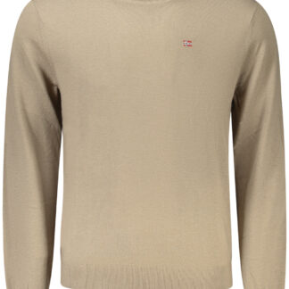 NAPAPIJRI MEN'S BROWN SWEATER