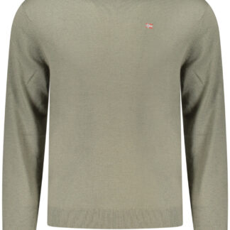 NAPAPIJRI MEN'S GREEN SWEATER