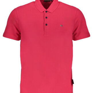 NAPAPIJRI MEN'S SHORT SLEEVED POLO SHIRT PINK