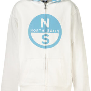 NORTH SAILS CHILDREN'S WHITE ZIP-UP SWEATSHIRT