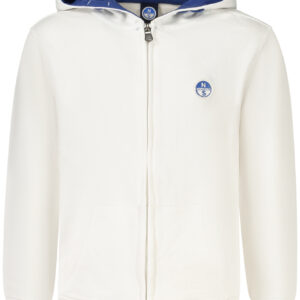 NORTH SAILS CHILDREN'S WHITE ZIP-UP SWEATSHIRT