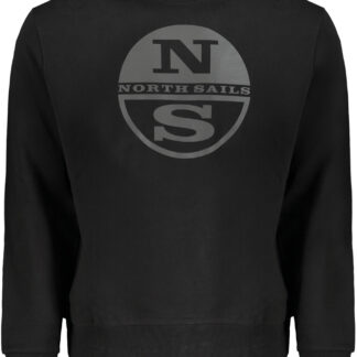 NORTH SAILS MEN'S BLACK ZIP-UP SWEATSHIRT