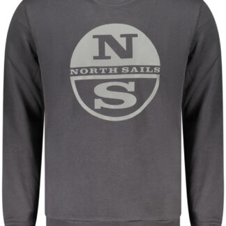 NORTH SAILS MEN'S BLACK ZIP-UP SWEATSHIRT