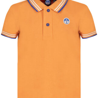 NORTH SAILS ORANGE SHORT SLEEVED POLO SHIRT FOR CHILDREN
