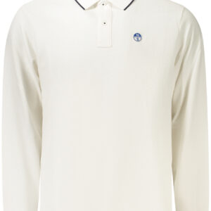 NORTH SAILS MEN'S LONG-SLEEVED POLO SHIRT WHITE