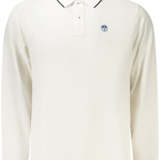 NORTH SAILS MEN'S LONG-SLEEVED POLO SHIRT WHITE