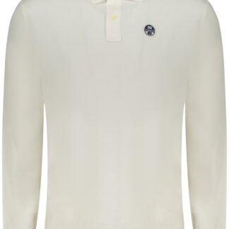 NORTH SAILS MEN'S LONG-SLEEVED POLO SHIRT WHITE