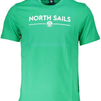 NORTH SAILS GREEN MEN'S SHORT SLEEVED T-SHIRT