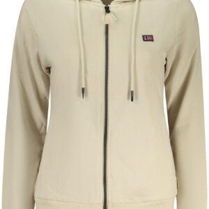 NORWAY 1963 WOMEN'S BEIGE ZIP-UP SWEATSHIRT
