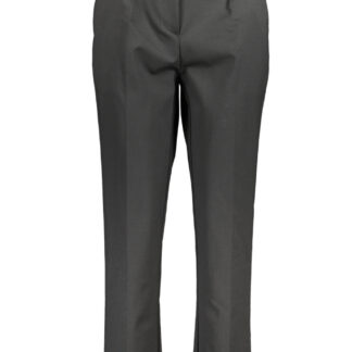 PATRIZIA PEPE BLACK WOMEN'S TROUSERS