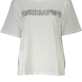PATRIZIA PEPE WOMEN'S SHORT SLEEVE T-SHIRT WHITE