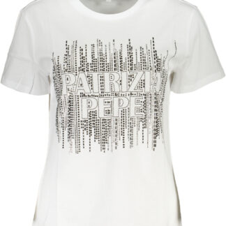PATRIZIA PEPE WOMEN'S SHORT SLEEVE T-SHIRT WHITE