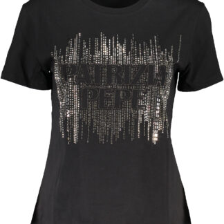 PATRIZIA PEPE WOMEN'S SHORT SLEEVE T-SHIRT BLACK