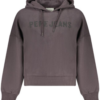 PEPE JEANS WOMEN'S BLACK ZIP-UP SWEATSHIRT