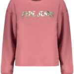 PEPE JEANS WOMEN'S PINK ZIP-UP SWEATSHIRT